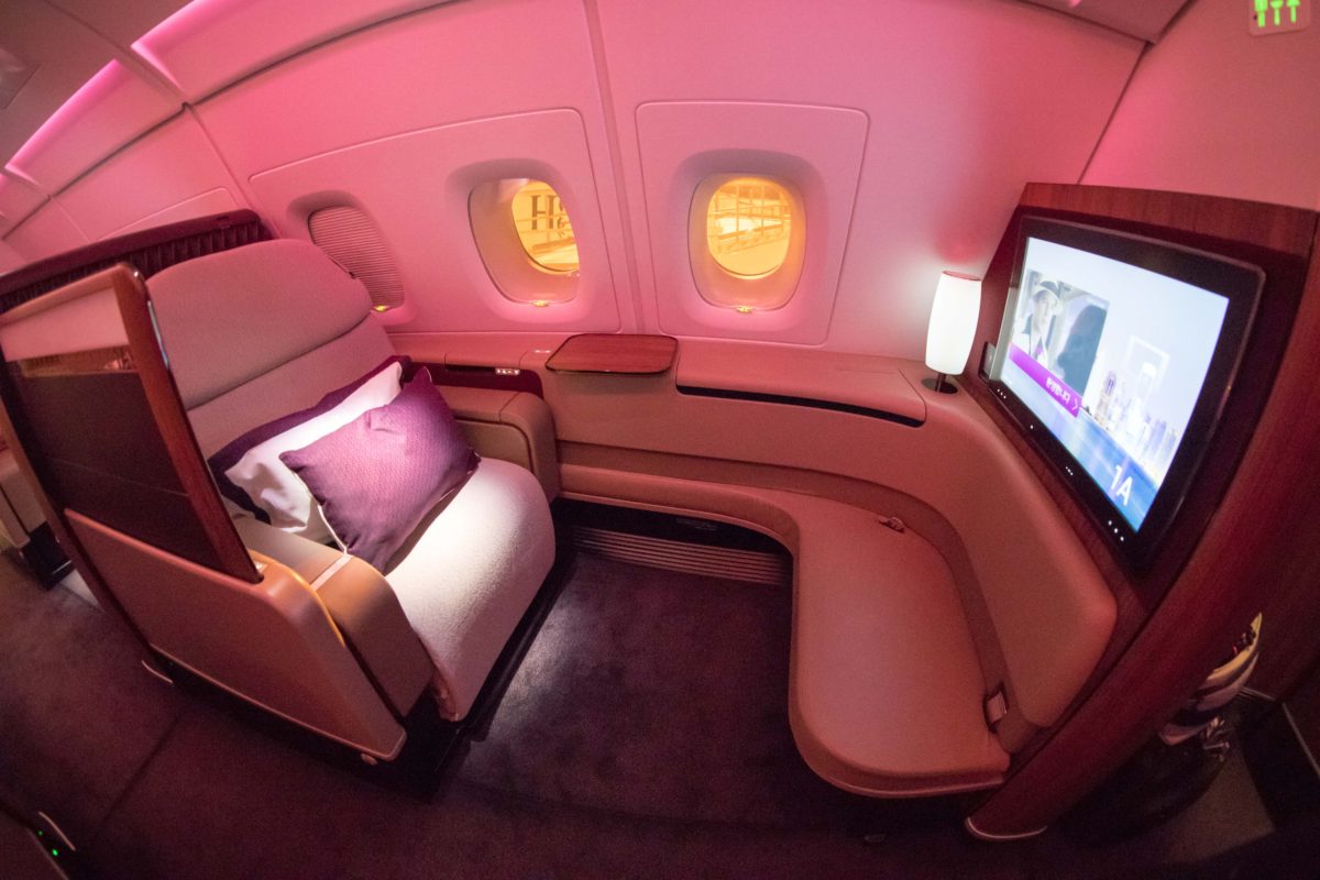 Qatar Airways Airbus A380 First Class - Sydney-Doha incl. Qantas First ...